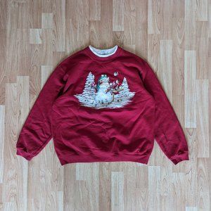 Vintage Ugly Christmas Sweater - Snowman